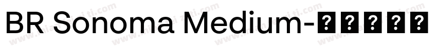 BR Sonoma Medium字体转换